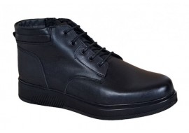 Oferta Marimea 43 Ghete barbati din piele naturala imblanite culoare neagra LGSSPORT23N